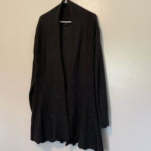 Charlie Paige slate black 100% acrylic mix knitted cardigan small / med …